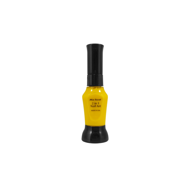 2 in 1 Nail Art Yellow