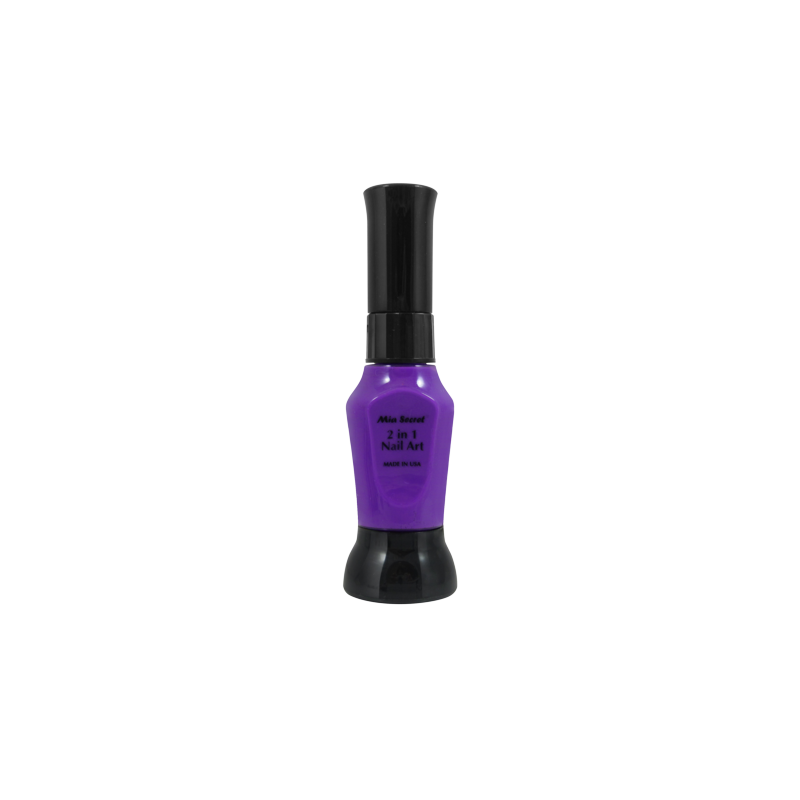 2 in 1 Nail Art Purple