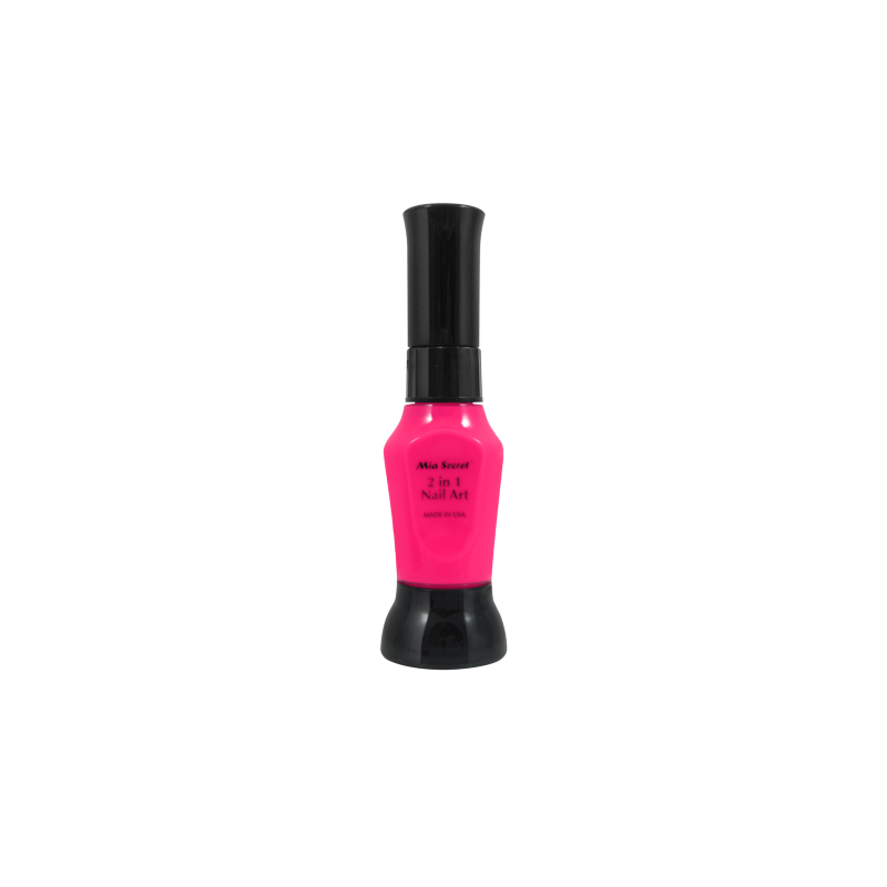 2 in 1 Nail Art Hot Pink