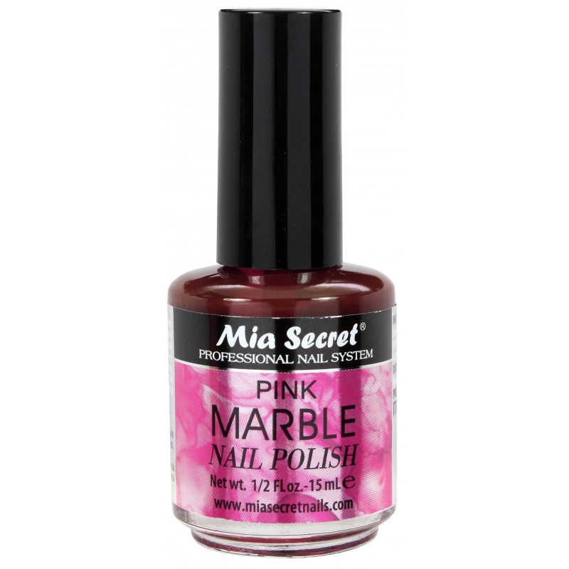 Marble Nail Polish Pink