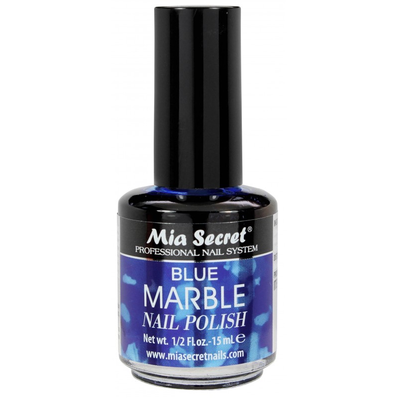 Marble Nail Polish Blue