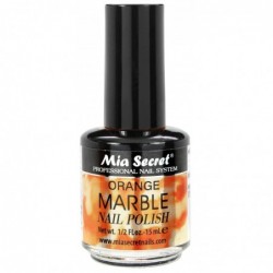 Marble Nail Polish Orange