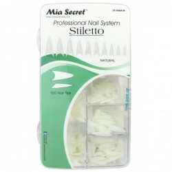 STILETTO 500 Tips in Acrylic Case Natural