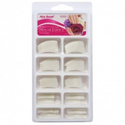 ROYAL FANCY 100 Nail Tips in PVC Blister Case Natural