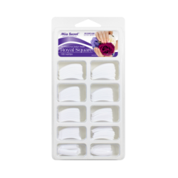 ROYAL SQUARE 100 Nail Tips in PVC Blister Case Ultra White