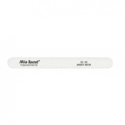 FORTE WHITE Straight Nail File 80/80 Black Center