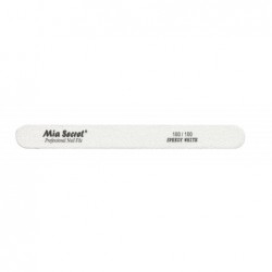 FORTE WHITE Straight Nail File 100/100 Pink Center