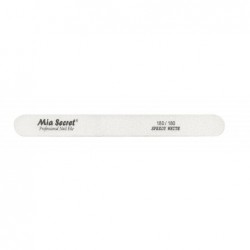 FORTE WHITE Straight Nail File 180/180 Blue Center