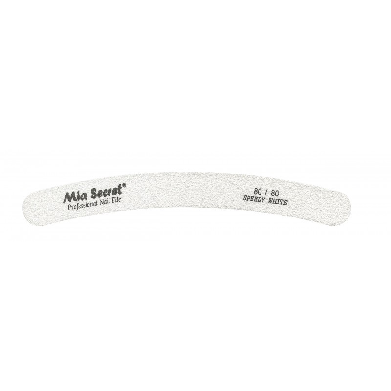 FORTE WHITE Curve Nail File 80/80 Black Center