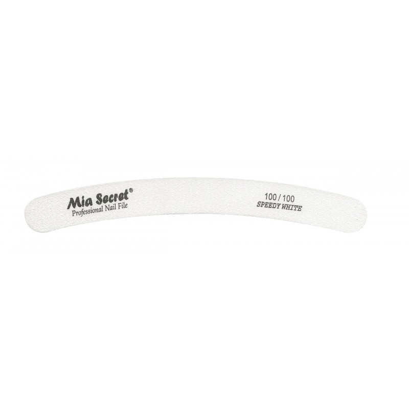 FORTE WHITE Curve Nail File 100/100 Pink Center