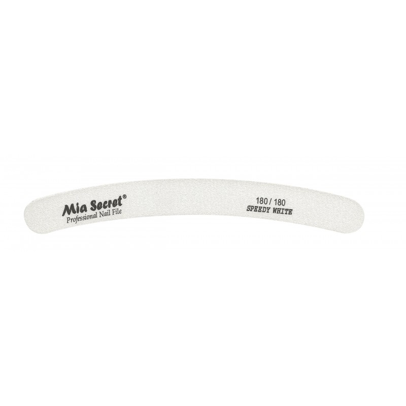 FORTE WHITE Curve Nail File 180/180 Blue Center