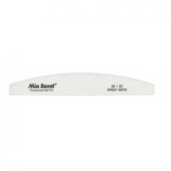 FORTE WHITE Halfmoon Nail File 80/80 Black Center