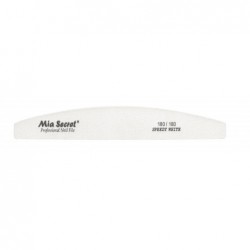 FORTE WHITE Halfmoon Nail File 180/180 Blue Center